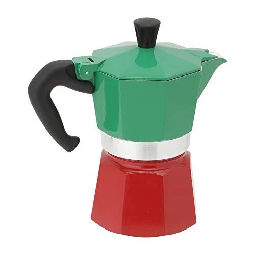 Bialetti Moka Express Italia 3TZ (150 ml) raudona-žalia