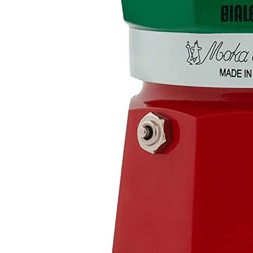 Bialetti Moka Express Italia 3TZ (150 ml) raudona-žalia