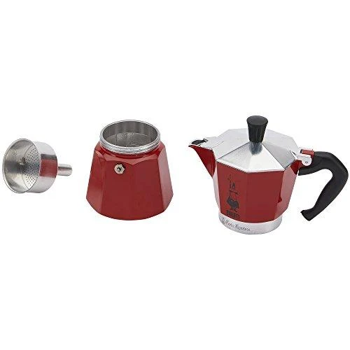 Moka puodas BIALETTI Moka Express (Netaikoma, raudona spalva)