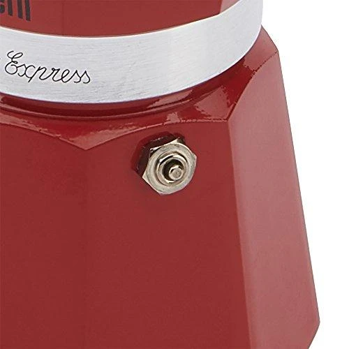 Moka puodas BIALETTI Moka Express (Netaikoma, raudona spalva)