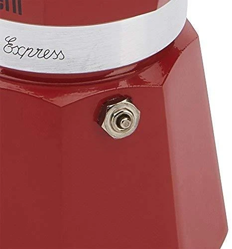 Moka puodas BIALETTI Moka Express (Netaikoma, raudona spalva)