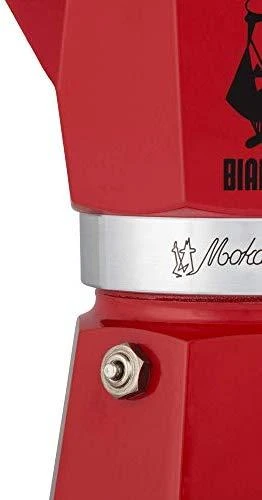 Moka puodas BIALETTI Moka Express (Netaikoma, raudona spalva)