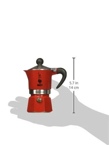 Kavos Aparatas - Bialetti Rainbow 1TZ 60 ml Raudonas