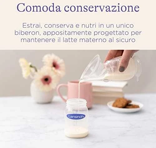 LANSINOH pieno buteliai 4 vnt.