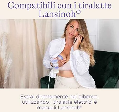 LANSINOH pieno buteliai 4 vnt.