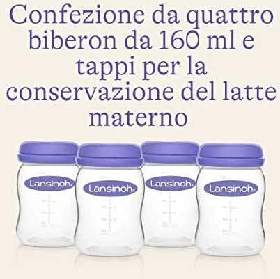 LANSINOH pieno buteliai 4 vnt.