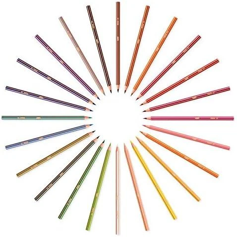 Spalvotieji pieštukai Bic Evolution Stripes, 24 vnt.