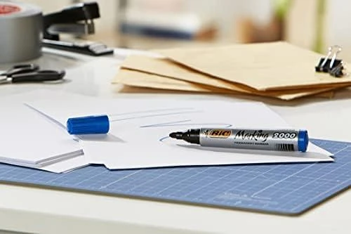 Bic Permanentinis žymeklis Eco 2000 2-5 mm, mėlynas, pakuotėje 12 vnt. 000064