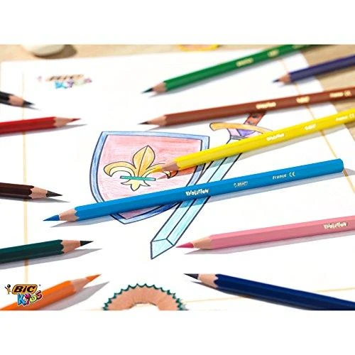 Bic Kid Couler flomasteriai, PlastiDecor kreidelės ir Evolution spalvoti pieštukai