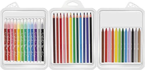 Bic Kid Couler flomasteriai, PlastiDecor kreidelės ir Evolution spalvoti pieštukai