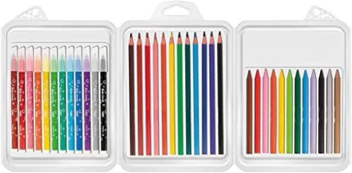 Bic Kid Couler flomasteriai, PlastiDecor kreidelės ir Evolution spalvoti pieštukai