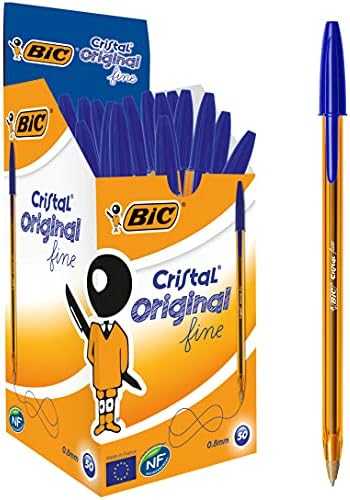 Tušinukai BiC Cristal Fine 0.8mm, mėlyni, 50 vnt