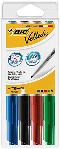 Bic Dry trynimo žymeklis VELLEDA pocket 1741 įvairių spalvų 4/p (BIC725)