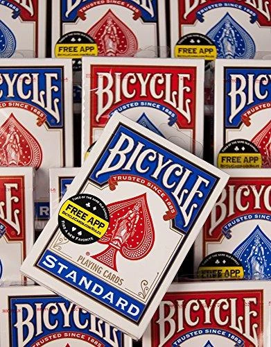 Bicycle Rider Standard Keturios Kortų Kaladės (Juodos ir Raudonos)