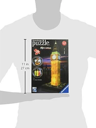 Ravensburger "3D" Dėlionė 216 vnt. - Vestminsterio laikrodžio bokštas (Big Ben)