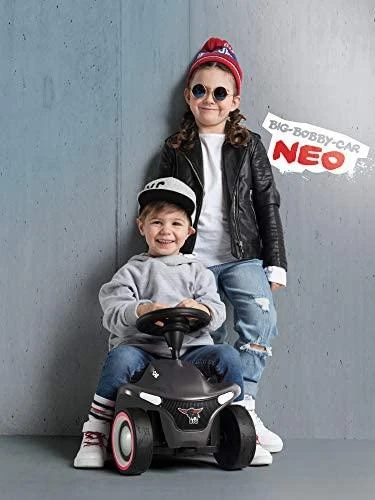 Smoby BIG Vaikiškas automobilis Bobby Car Neo Antracit