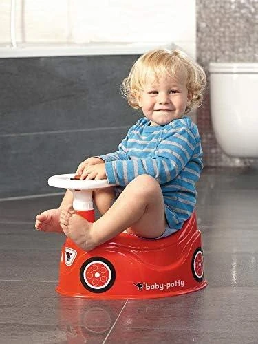 BIG Nocnik Bobby Car raudonas automobilis su vairu
