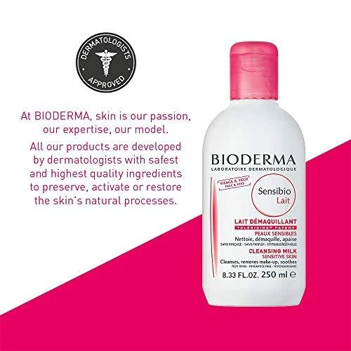 BIODERMA Sensibio Lait Cleansing Milk pienelis jautriai odai, 250 ml