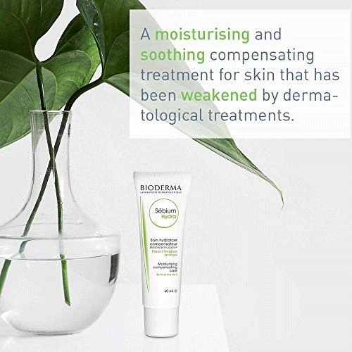 Bioderma Sebium Hydra Moisturising Compensating Creme Drėkinamasis kremas veidui, 40 ml