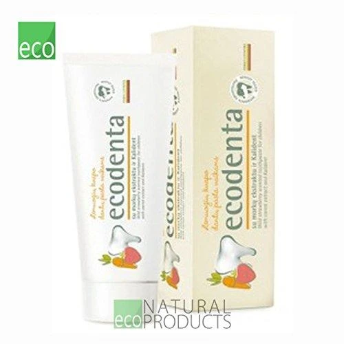 Ecodenta Dantų pasta su laukinių braškių skoniu, 75 ml
