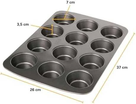 Muffin formelė EASY BAKING - 12 sausainių / Birkmann
