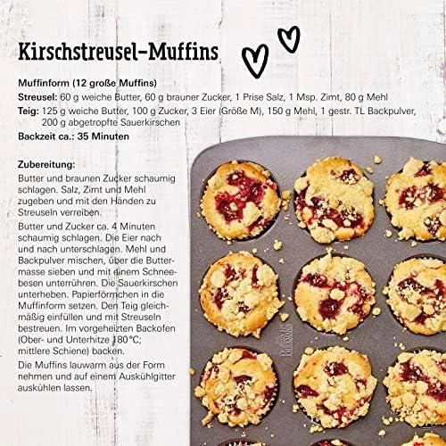 Muffin formelė EASY BAKING - 12 sausainių / Birkmann