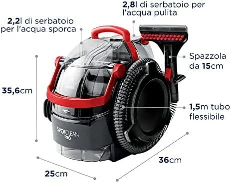 Kilimų ir baldų valymo įrenginys Bissell SpotClean Pro 1558N