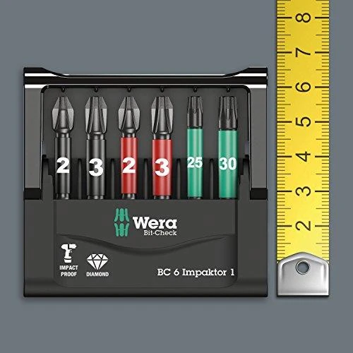 Smūginių antgalių rinkinys Wera Bit-Check 30 Impaktor, 30 vnt, PH+PZ+TORX+HEX