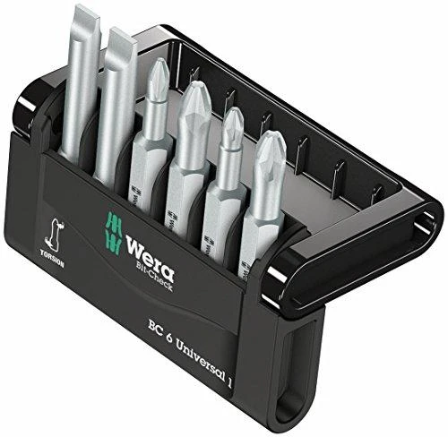 Grąžtas WERA Bit-Check 6 universalus 1