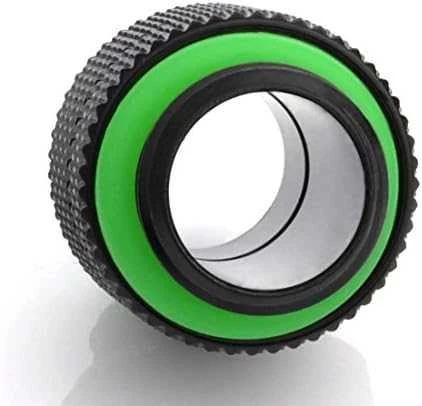 Bitspower adapteris, tiesus G1/4 colio AG į G1/4 colio AG – pasukamas, matinis juodas