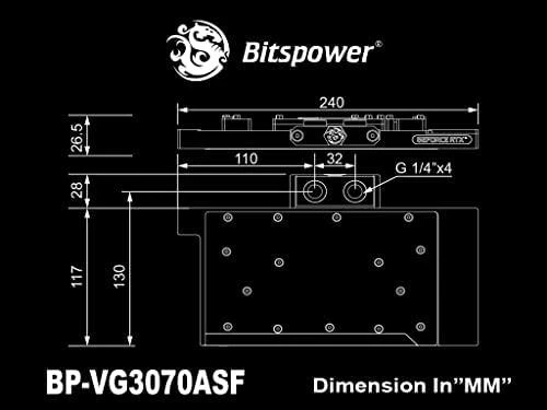 Bitspower Classic Asus RTX 3070 TUF, ARGB - akrilas