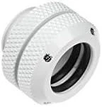 „Bitspower“ daugiakanalis adapteris, tiesus G1/4 colio vidinis sriegis su 12 mm išorinio skersmens kietu vamzdžiu, baltas