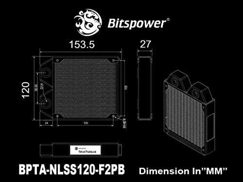 „Bitspower Tarasque“ radiatorius, 120 mm skersmens