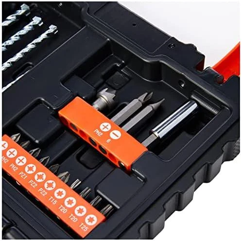Black & Decker Juodas & Decker komplektas 31 vnt. grąžtai ir antgaliai 1/4" Juodas+DECKER [A7233-XJ]