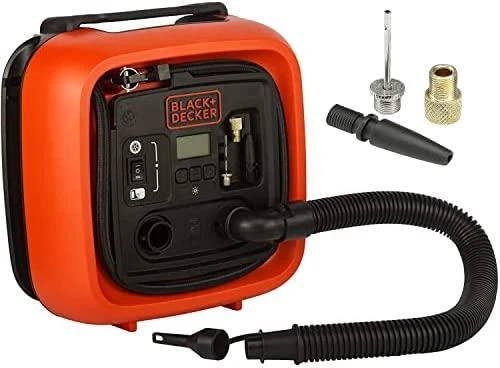 Black & Decker Juodas & Decker kompresorius Juodas+DECKER ASI400-XJ Automotive 12V