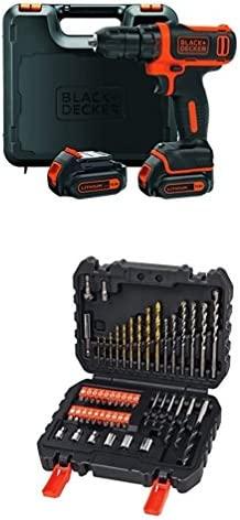 Black & Decker BD suktuvas 10,8V BDCDD12KB 2x1,5Ah WALIZKA