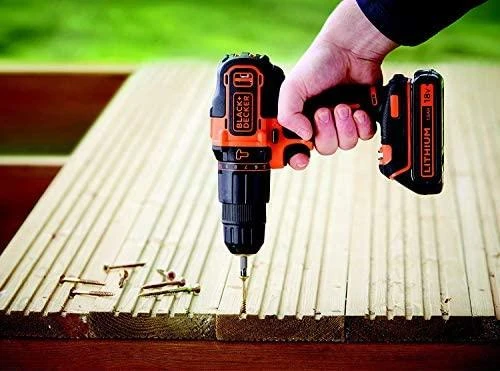 Smūginis suktuvas gręžtuvas Black & Decker BDCHD18-QW, 18V, 1x1,5Ah, 40Nm