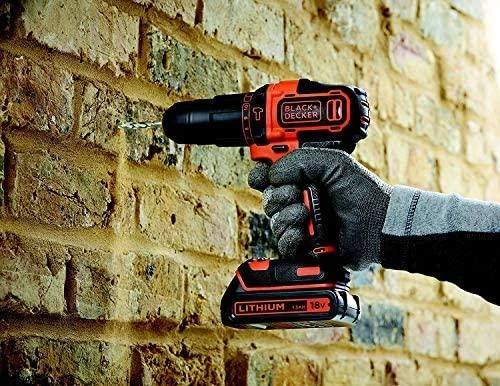 Smūginis suktuvas gręžtuvas Black & Decker BDCHD18-QW, 18V, 1x1,5Ah, 40Nm