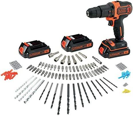 Black & Decker Juodas & Decker Juodas&DECKER BDCHD181B3A-QW