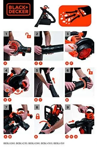 Lapų siurblys-pūstuvas Black & Decker BEBLV290-QS