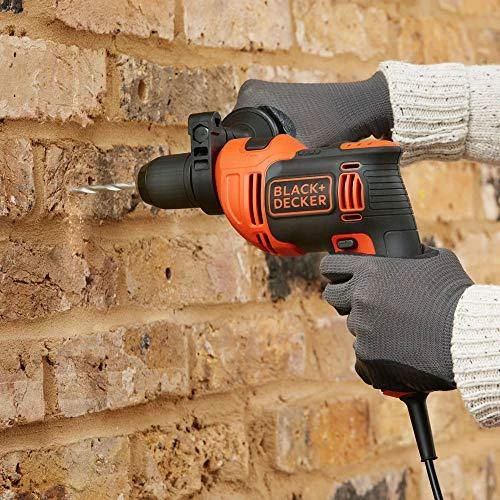 Black & Decker Juodas & Decker Gręžtuvas smūginis BEH550 / 550W, Juodas & Decker