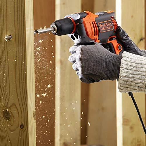 Black & Decker Juodas & Decker Gręžtuvas smūginis BEH550 / 550W, Juodas & Decker