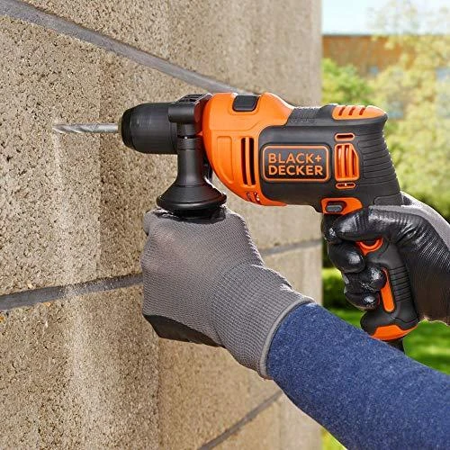 Black & Decker Juodas & Decker Gręžtuvas smūginis BEH550 / 550W, Juodas & Decker