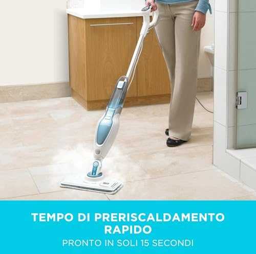 Dulkių siurblys Black & Decker „Juodas & Decker“ garinė šluota 1600 W Juodas & Decker [FSM1630-QS]