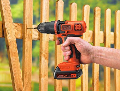 Black & Decker Akumuliatorinio suktuvo/gręžtuvo BDCDD18N 18V korpusas, Juodas & Decker