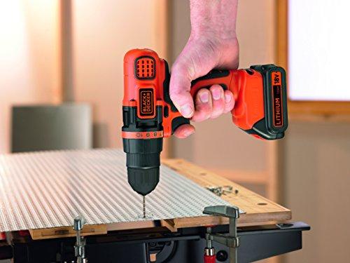 Black & Decker Akumuliatorinio suktuvo/gręžtuvo BDCDD18N 18V korpusas, Juodas & Decker