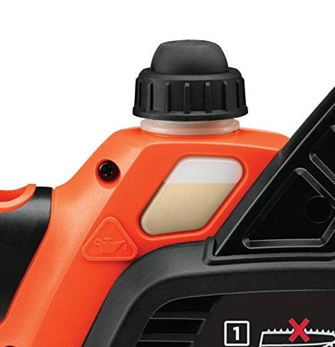 Black & Decker 18V 2,0Ah ličio jonų akumuliatorinis grandininis pjūklas 25 cm, GKC1825L20-QW