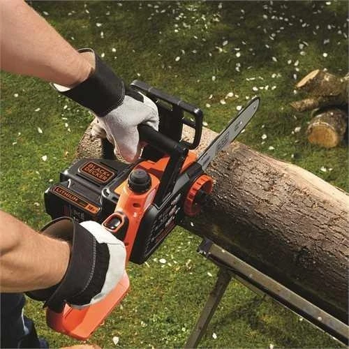 Black & Decker 18V 2,0Ah ličio jonų akumuliatorinis grandininis pjūklas 25 cm, GKC1825L20-QW