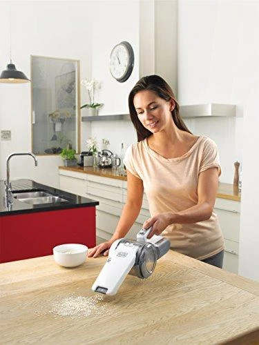 Dulkių siurblys Black & Decker Juodas & Decker Vacuum cleaner bagless, handheld Juodas & Decker Pivot PV1820L-QW (35W, baltos spalvos)