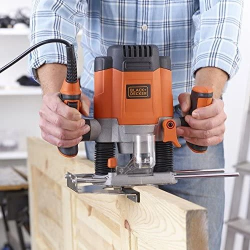 Maršrutizatorius Black & Decker Juodas & Decker Frezeris KW1200E, Juodas & Decker